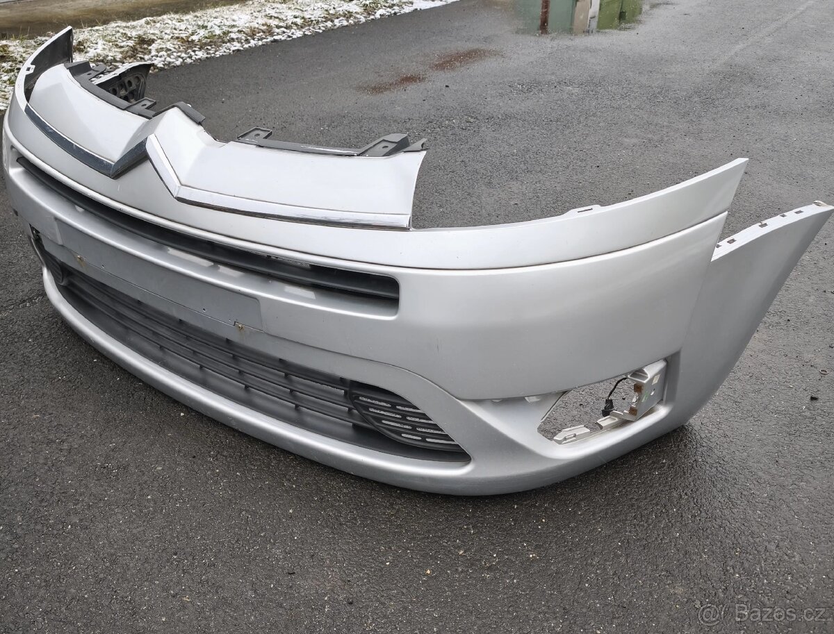 Přední nárazník Citroen C4 Picasso/ Grand stříbrný - 2