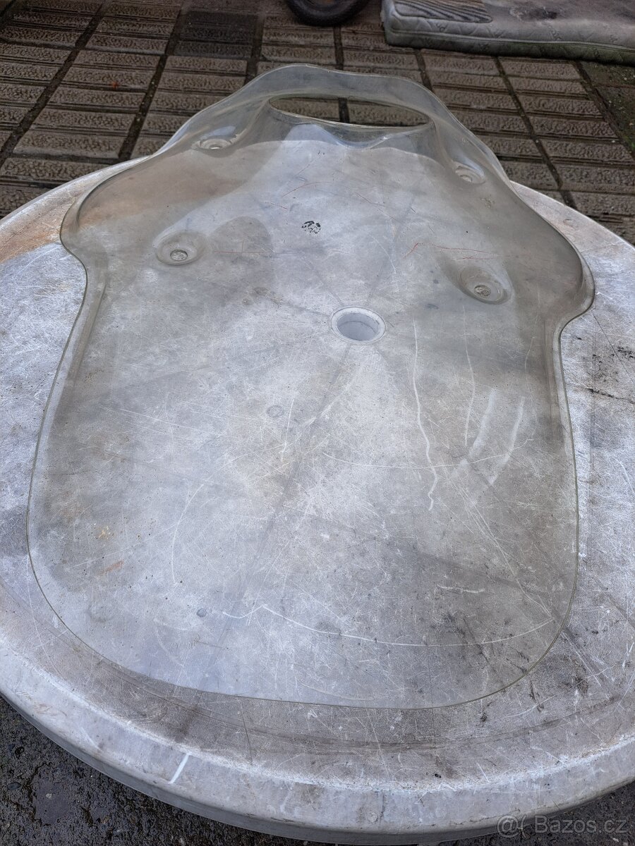 Jawa 250,350 kývačka panelka přední plexi štít - 2