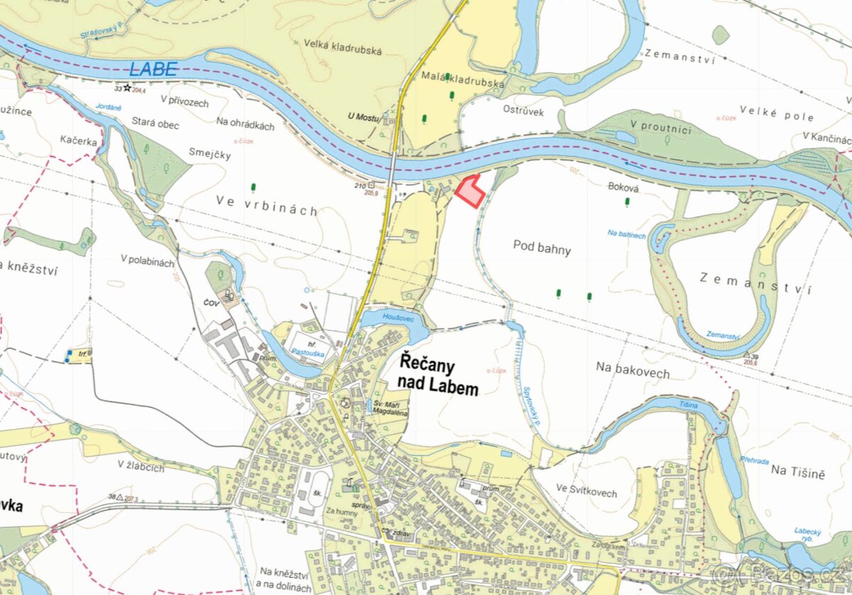 Zemědělská půda, prodej, Řečany nad Labem, Pardubice - 2