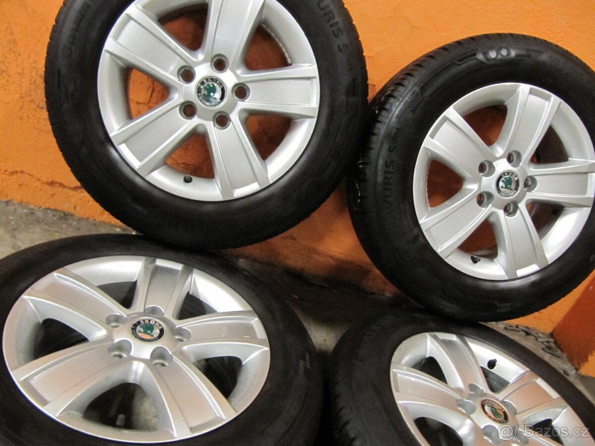 Alu Škoda + 195/65/15 Barum - 2