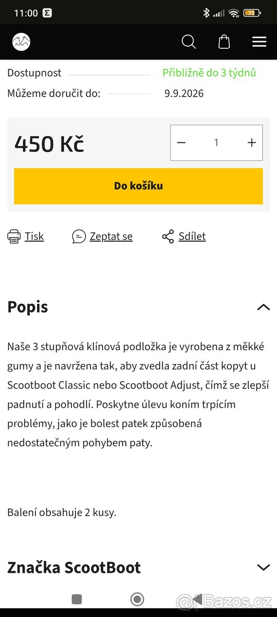 Klínová vložka Scoot Boots - 2