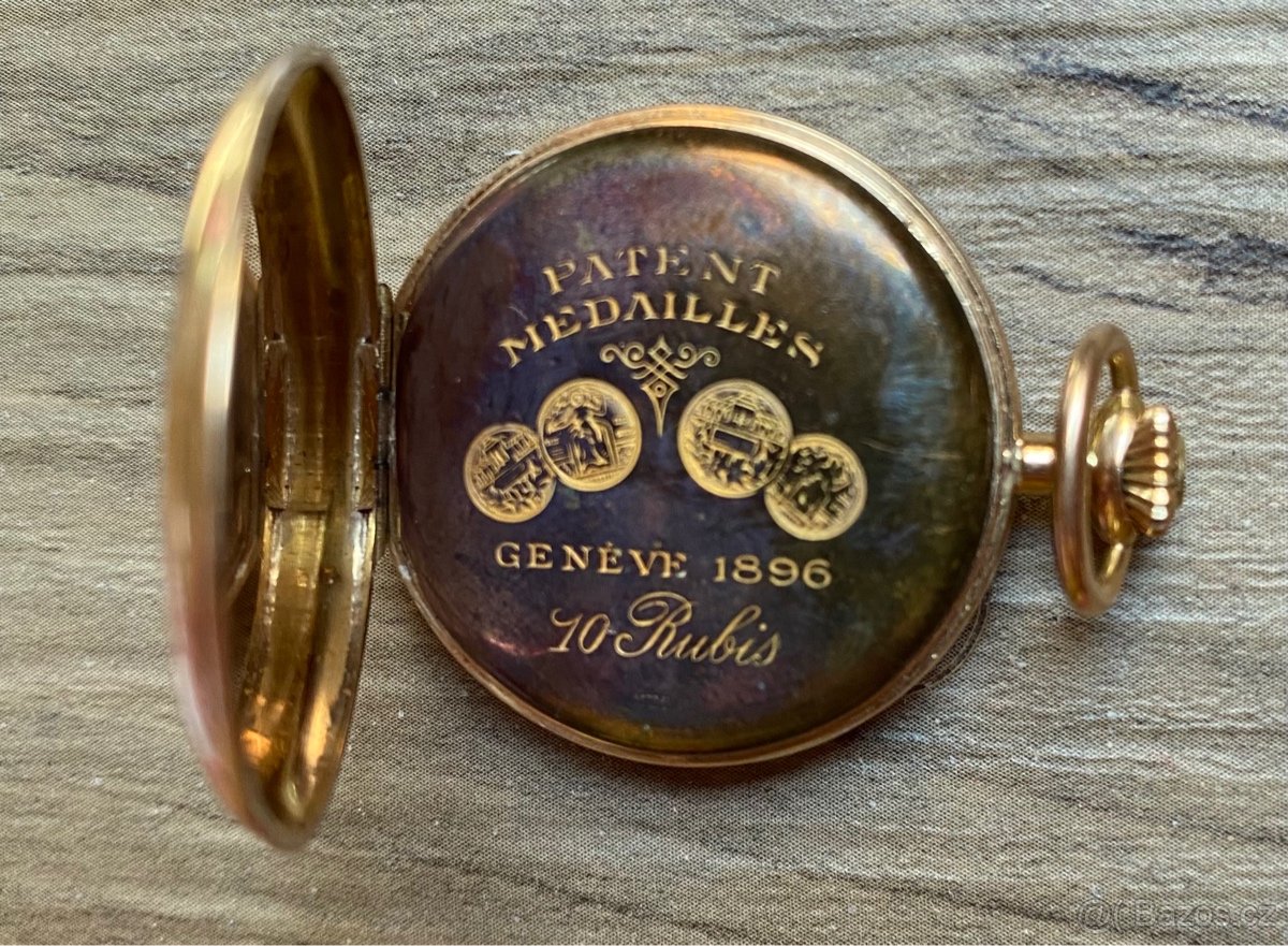 zlaté kapesní hodinky - 2