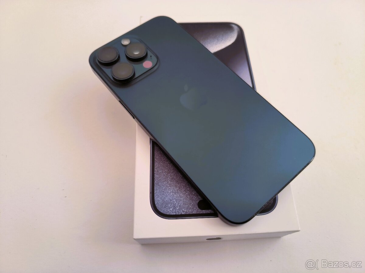 apple iphone 15 PRO MAX 256gb Blue Titanium / Batéria 100% - 2