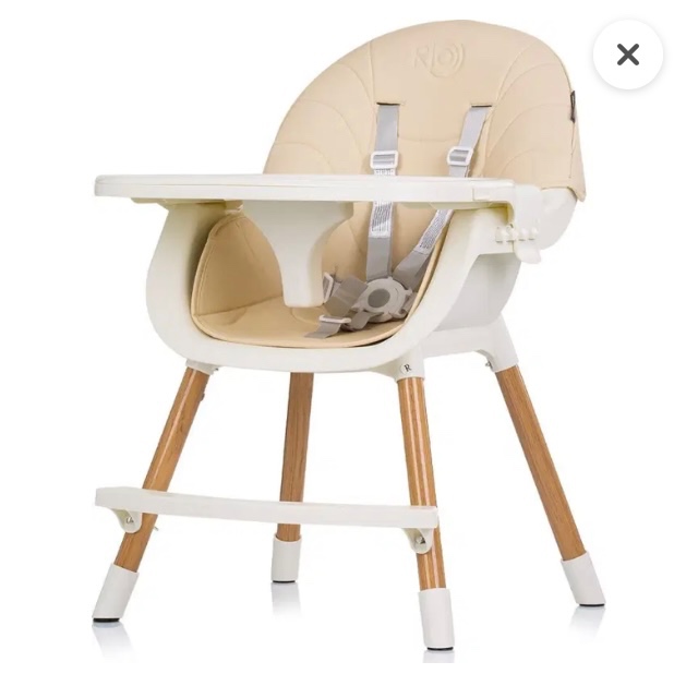 CHIPOLINO Jídelní židlička Rio 2v1 Sand - 2