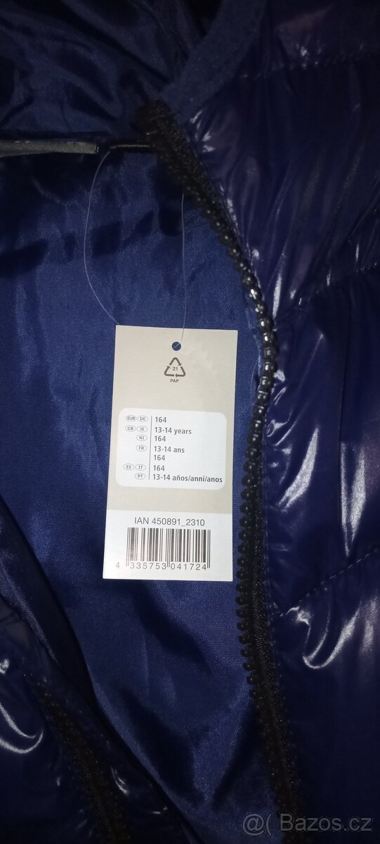 Dětská prošivaná zimní bunda 164 - 2