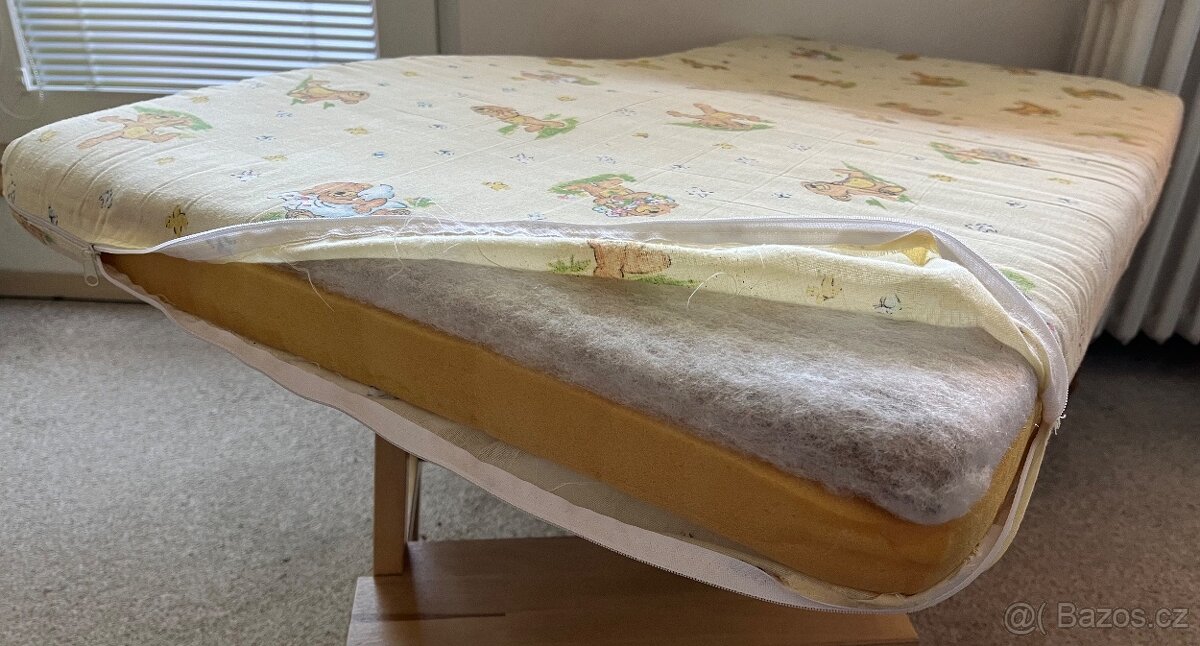 Matrace do dětské postýlky + chránič matrace - 2