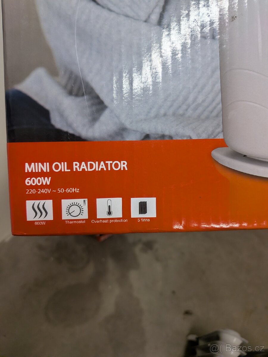 Olejový radiátor 600W - 2
