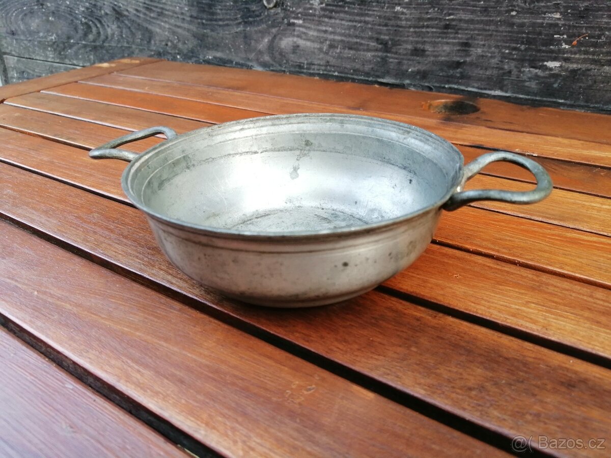 Starožitná cínová miska - 2