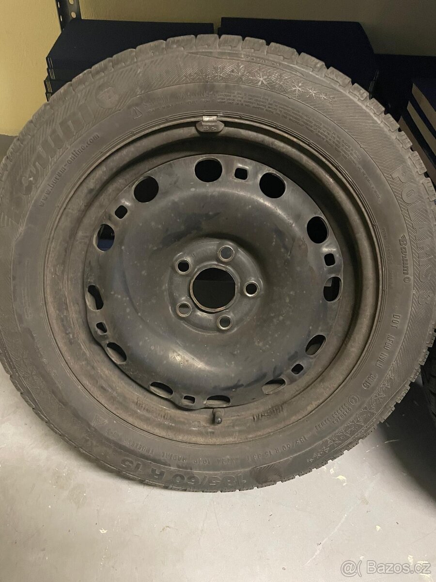 Plechové disky 15" včetně zimních pneu - 2