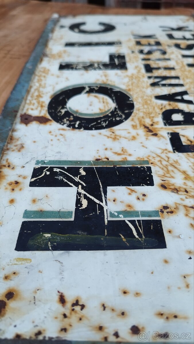 Plechová oboustranná cedule - 2