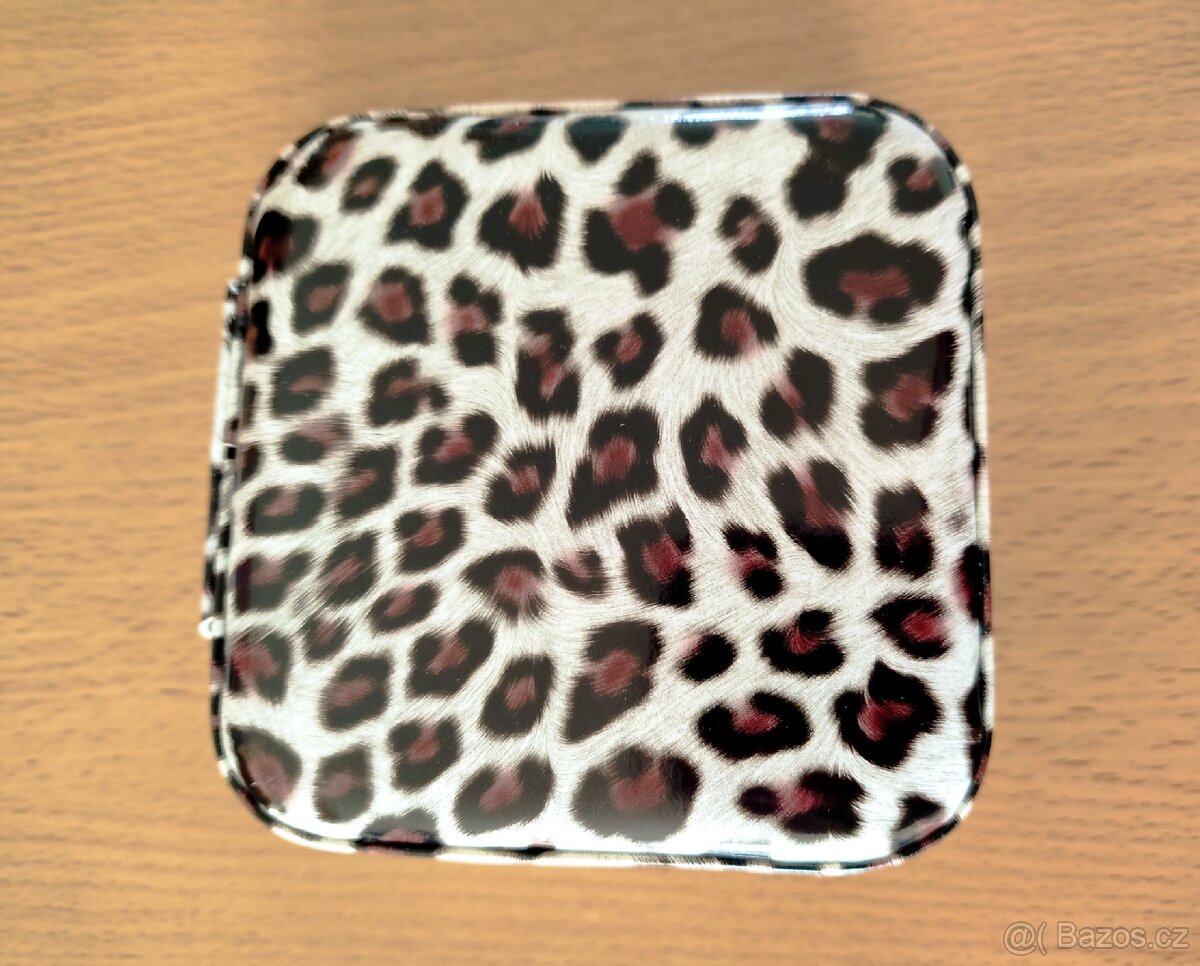 Nová lakovaná šperkovnice s leopardím vzorem - 2