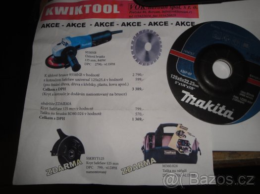 KWIKTOOL -pilový systém pro všechny typy úhl.brusek - 2