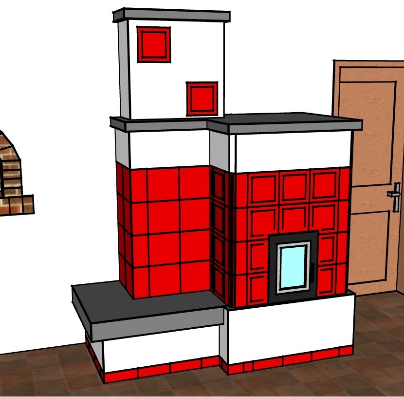 Kamna, krb, kachlák - 2