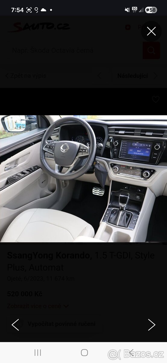 Ssangyong Korando 1.5 Gdi rok 2022 - 2