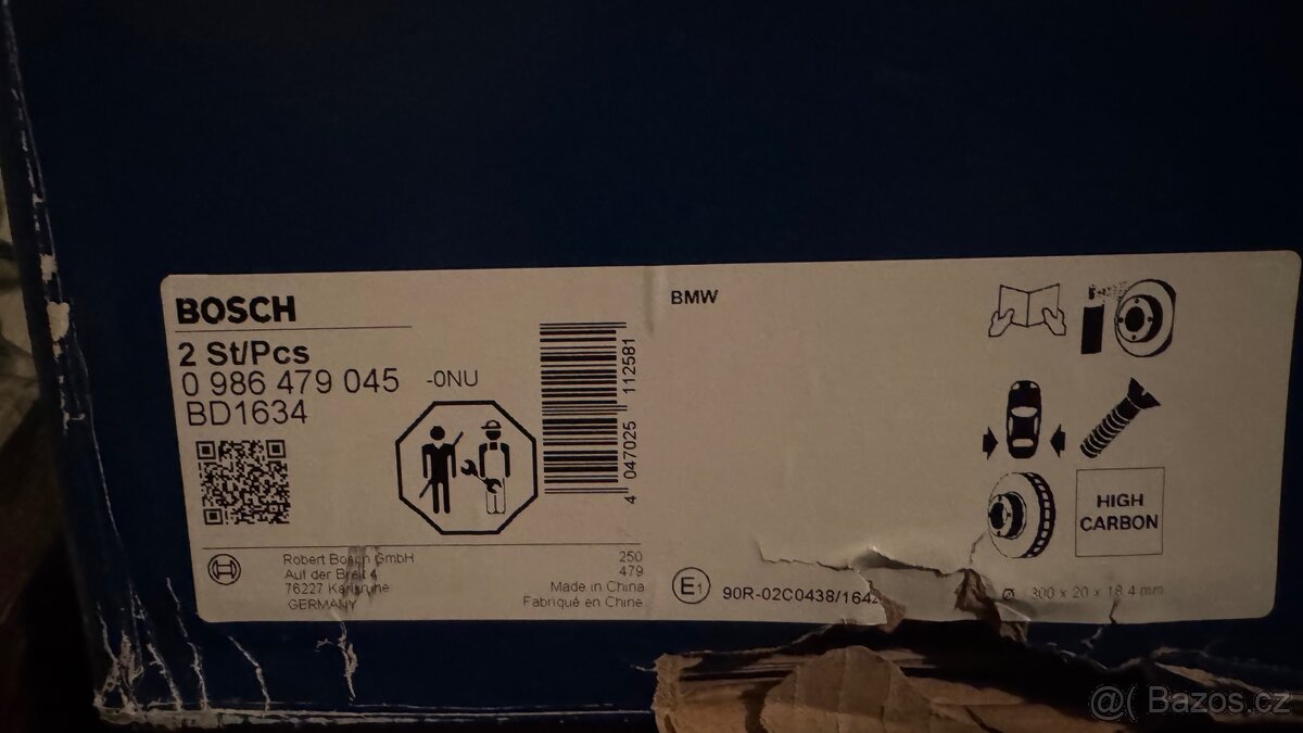 Brzdové kotouče BMW F34 - 0 986 479 045 - 2