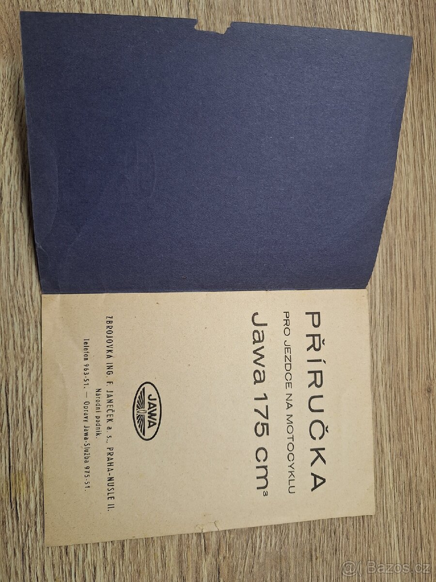 Jawa 175 předválečná příručka - 2