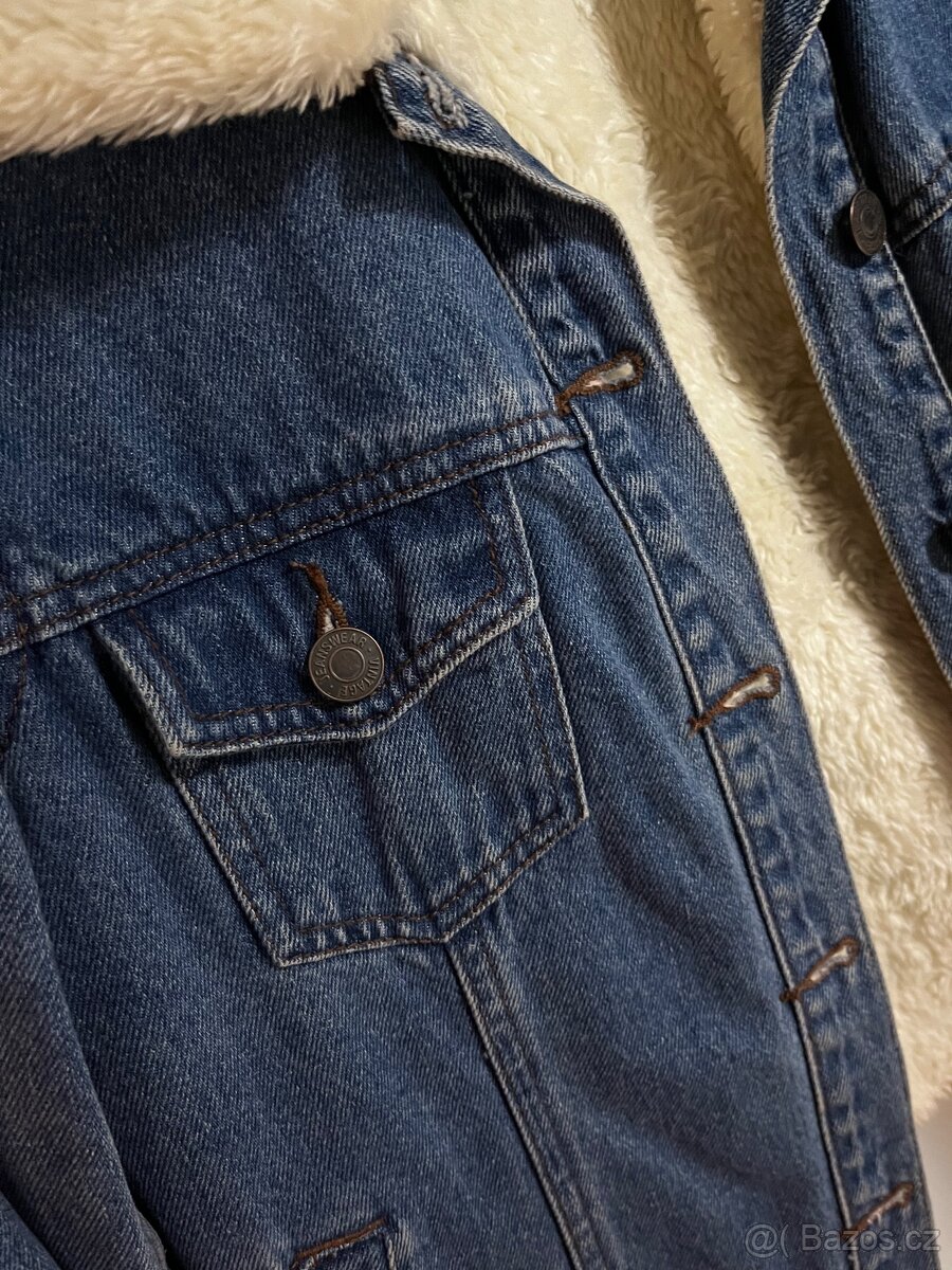 Džínová bunda s kožíškem - 2