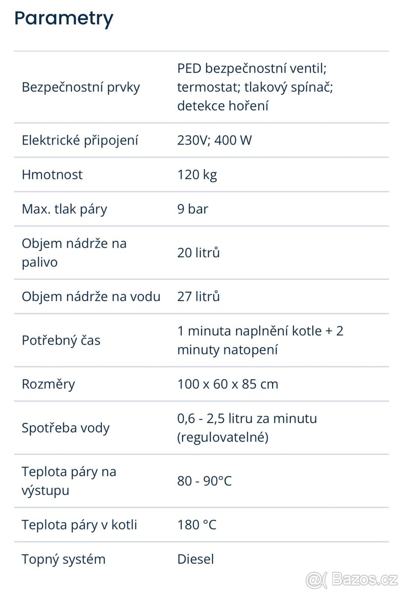 Profesionální parní čistič IDROMATIC ASTRA STEAMER - 2