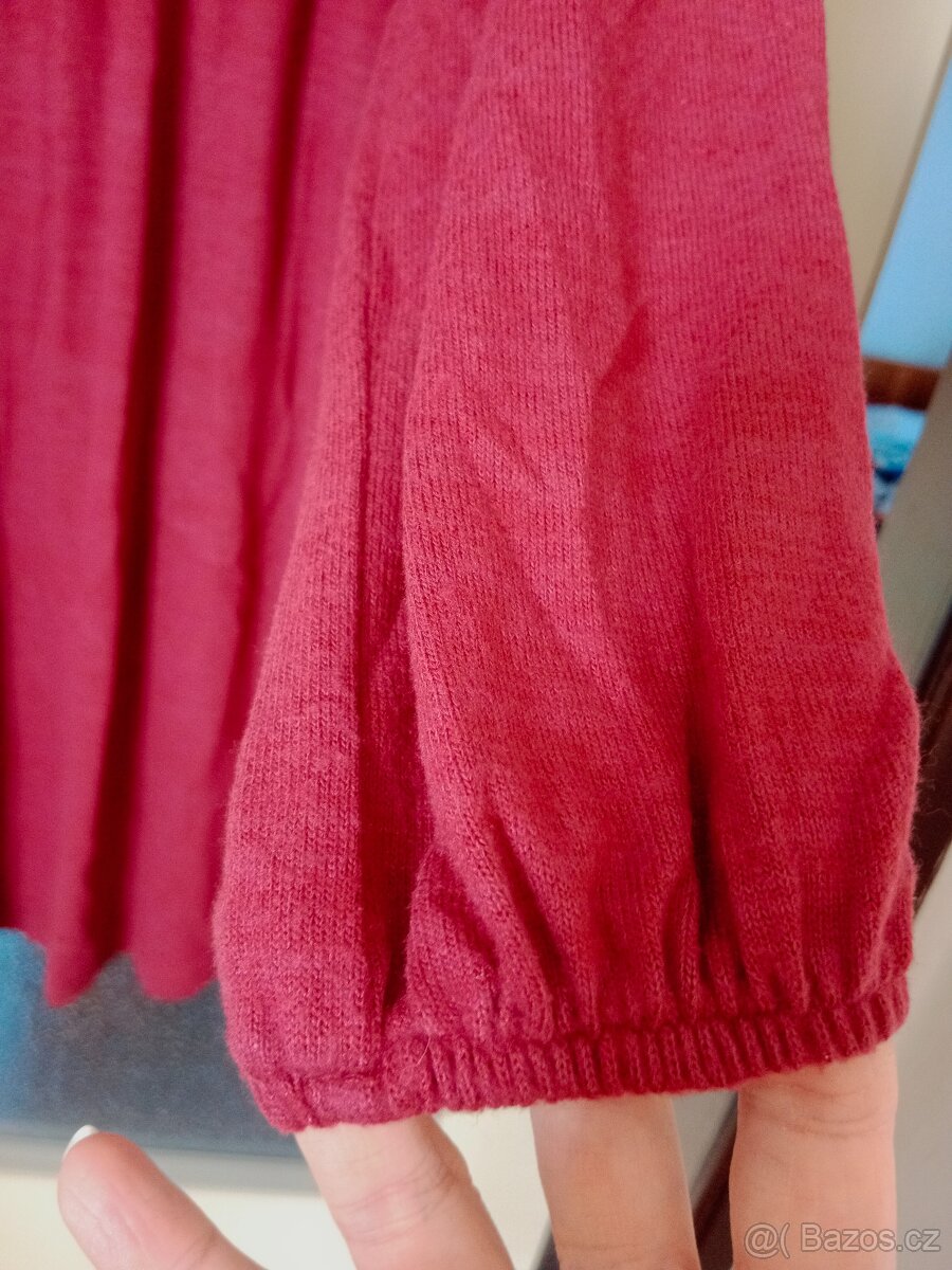 Dámské vínové šaty - 2
