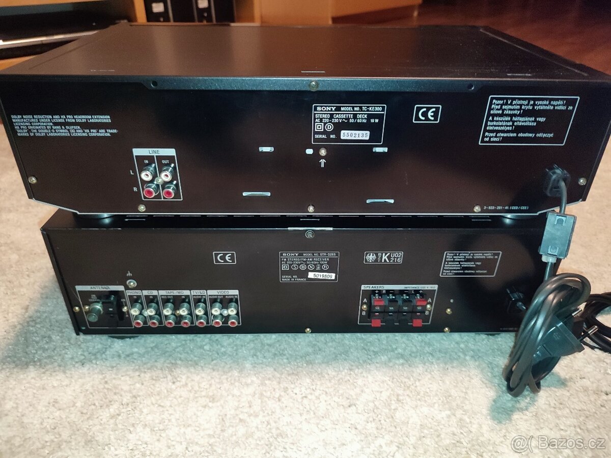 Reciever Sony STR-D265 a Tape deck Sony TC-KE300 - 2