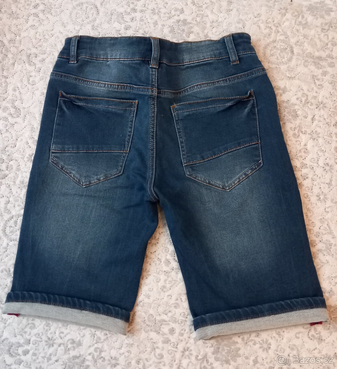 Chlapecké džínové kraťasy 152 - 2
