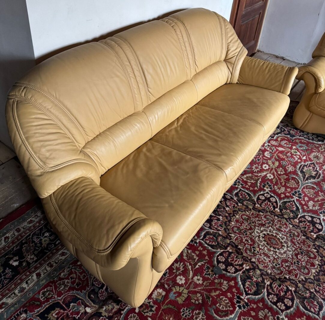 Kožená sedací souprava 3+1,5837 - 2