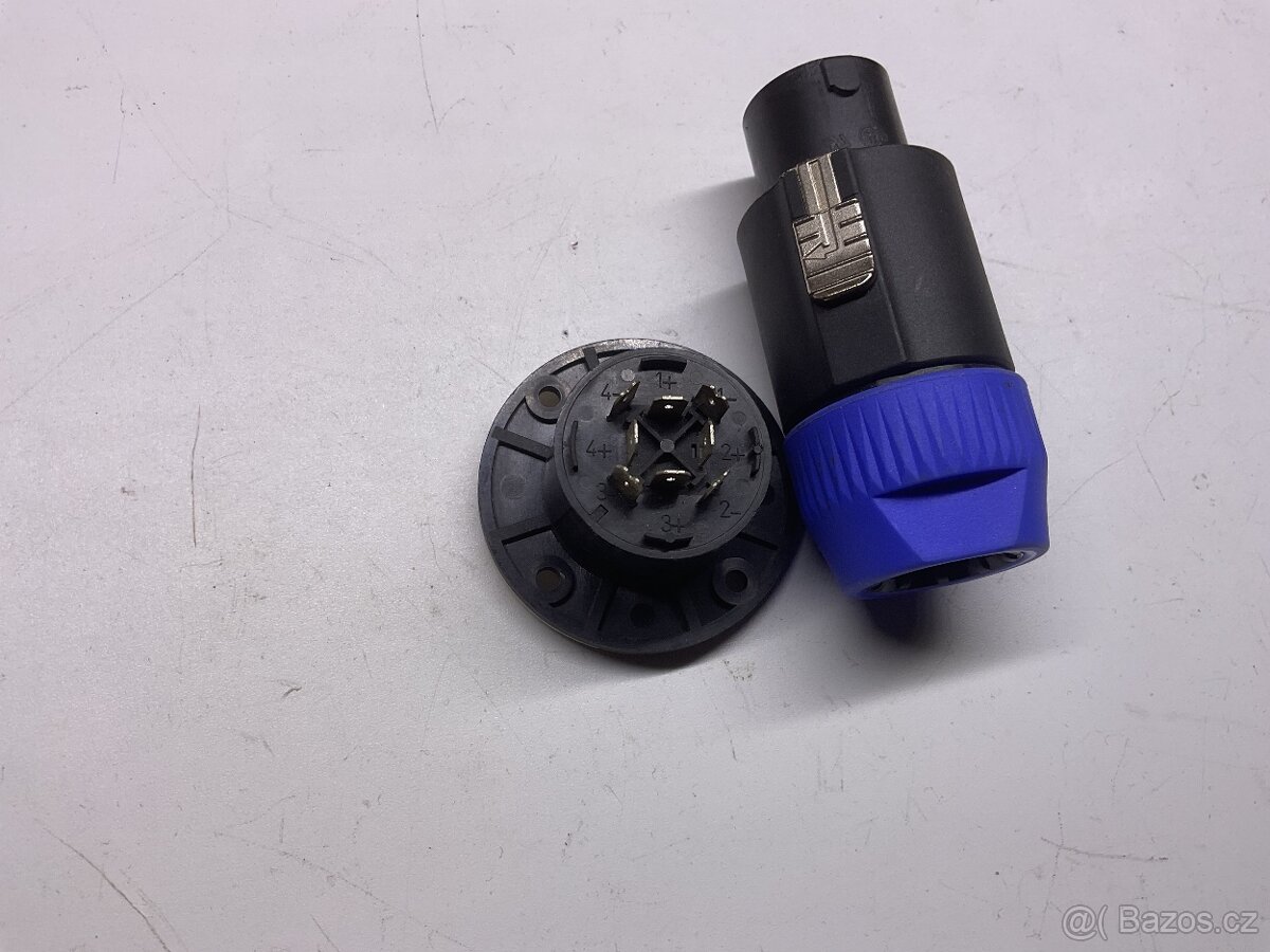Speakon Netrick NL8FC 8 pin konektor kabel i panel Nový - 2