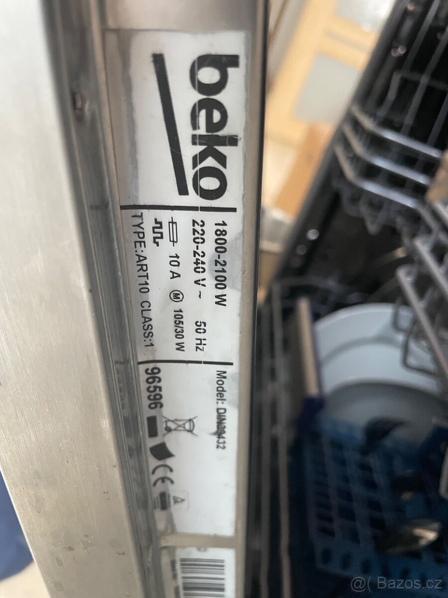 Myčka Beko DIN 39432 - 2