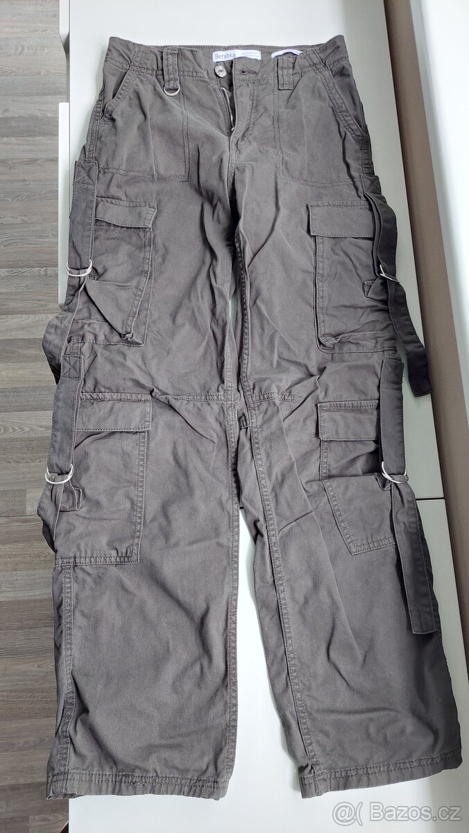 Kapsáčové kalhoty khaki - 2