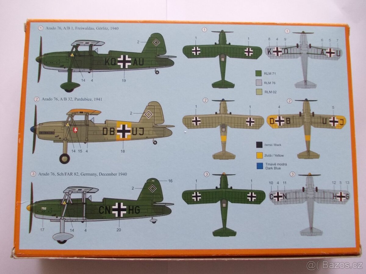 Plastiková stavebnice letadla1/72 - 2