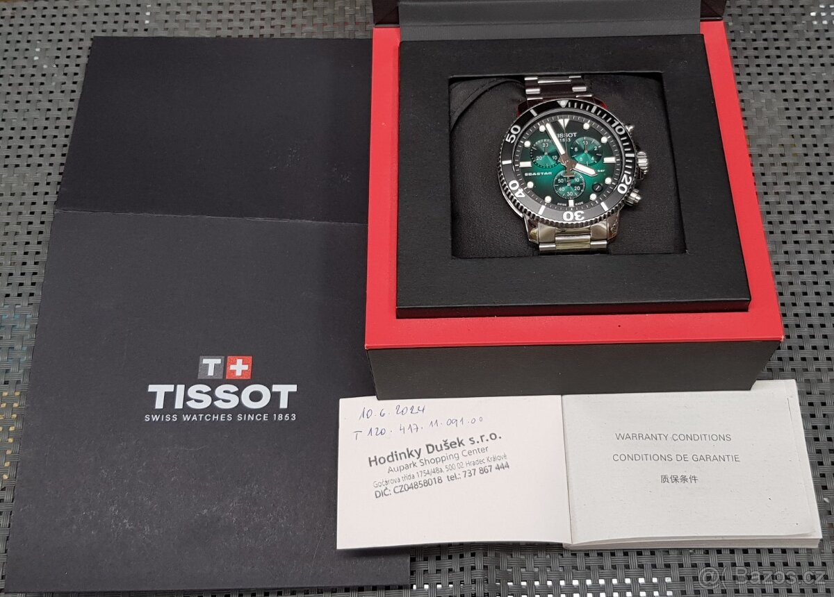Tissot Seastar 1000 Chronograph T120.417.11.091.01, ZÁRUKA - 2