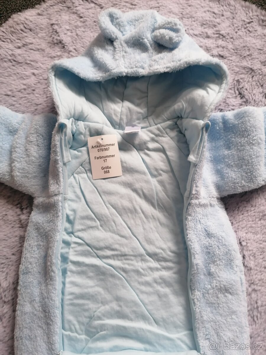 Krásná zimní chlupatková kombinéza - nová - 2