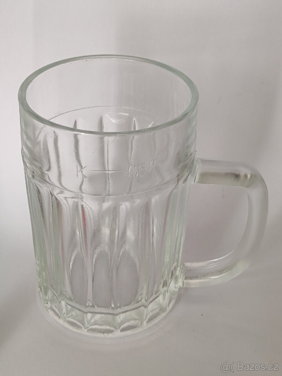 Retro půllitr, Jiří Brabec, stará pivní sklenice, pošta 75.- - 2