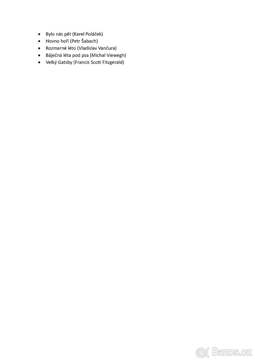 Pracovní listy literárních děl k maturitě (oficiální) - 2