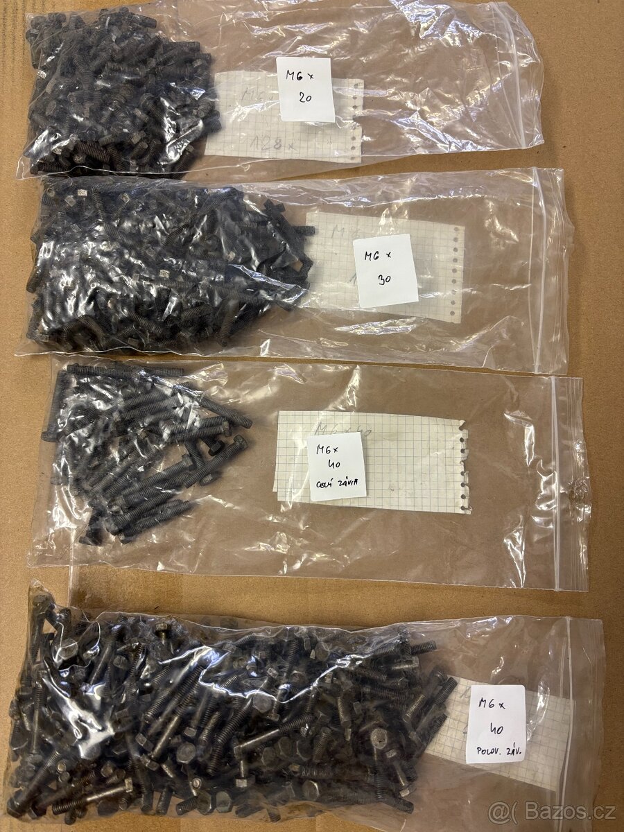 Prodám ŠROUBY M5,M6 - 2