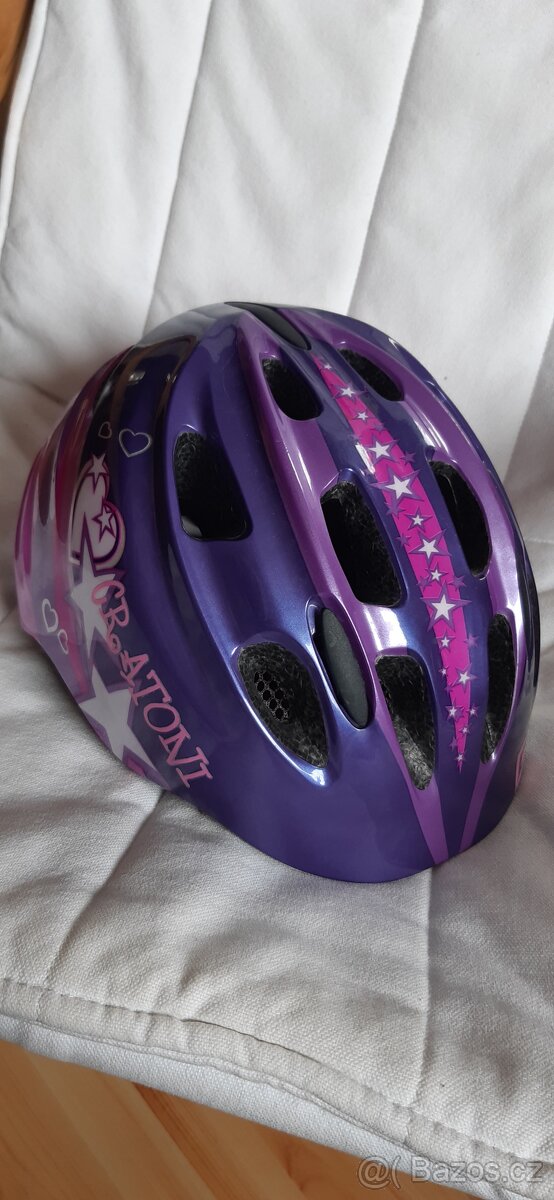 Detska prilba na kolo Cratoni vel.49-53cm s blikackou - 2