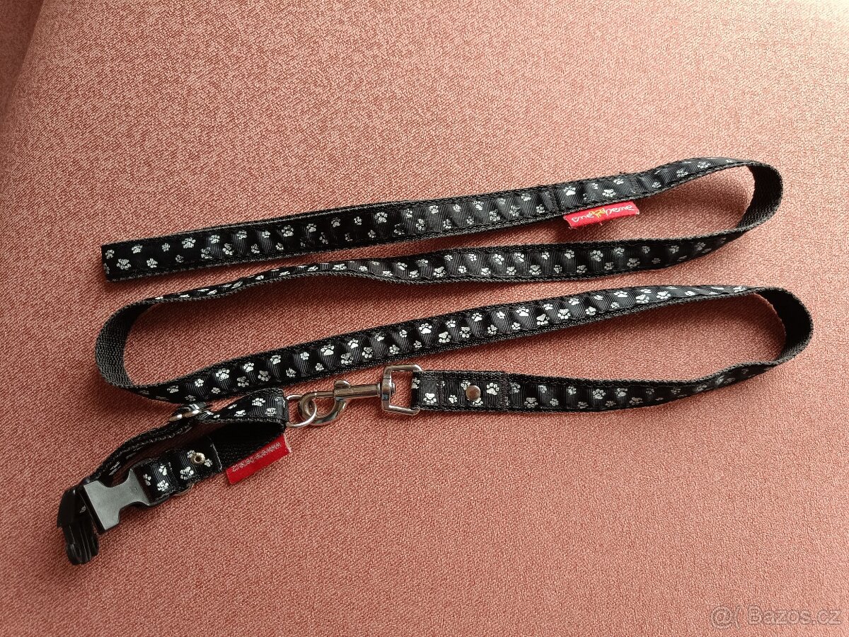 Vodítko + obojek = SET - psí tlapky - 2