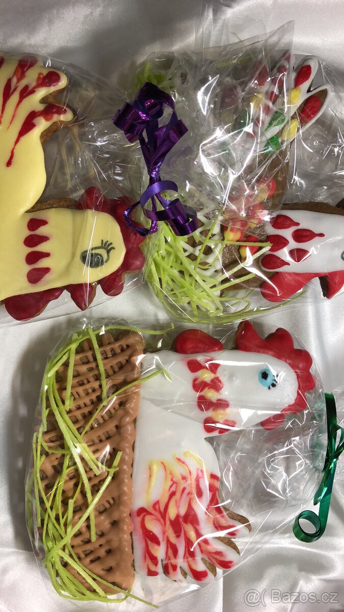 Slepička z perníku, kraslice, perníček, Zajíček - 2