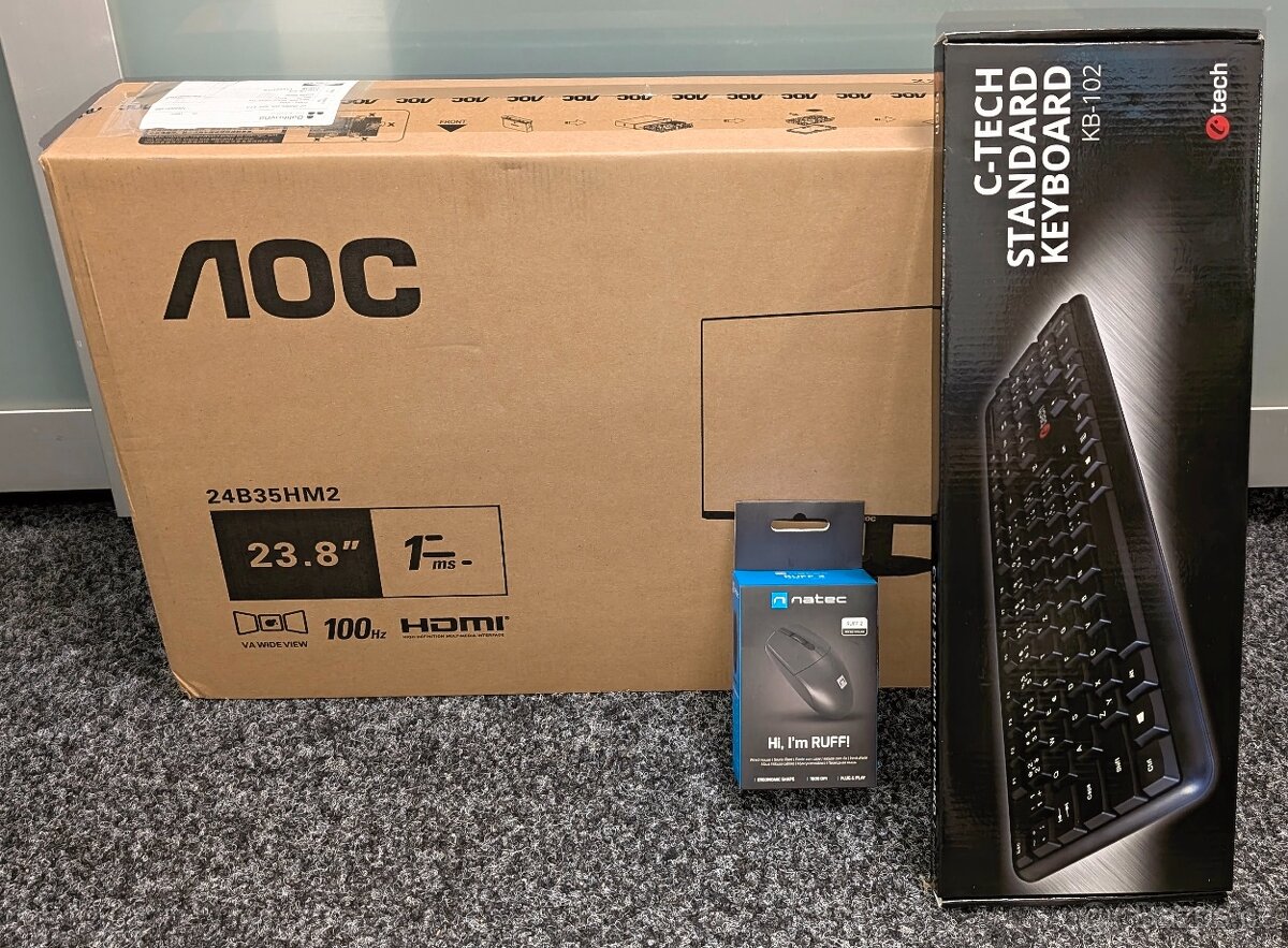 Kompletní PC s novým monitorem,intel i5,SSD,W11,Office,zár. - 2