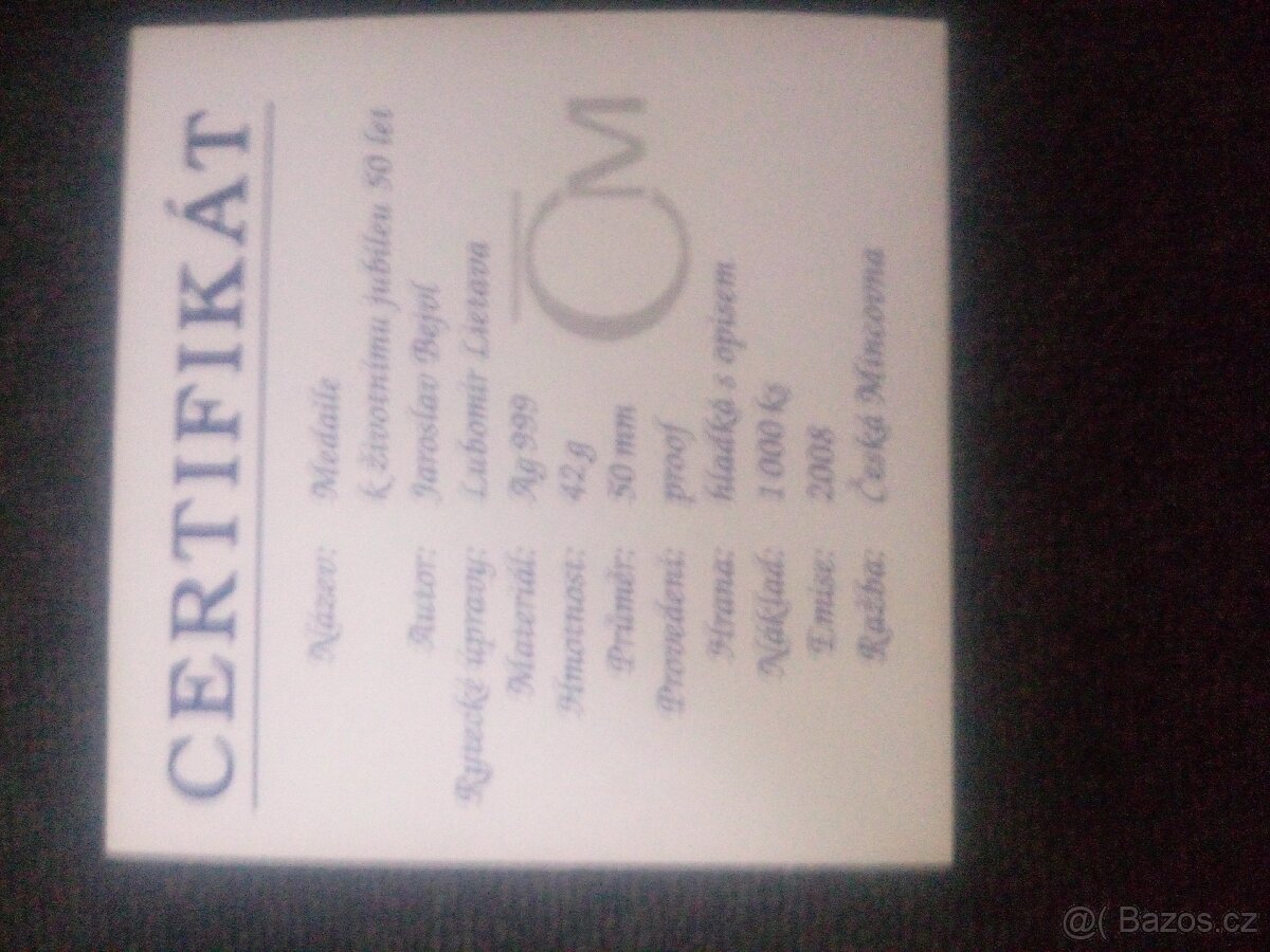 Medaile k výročí - 2