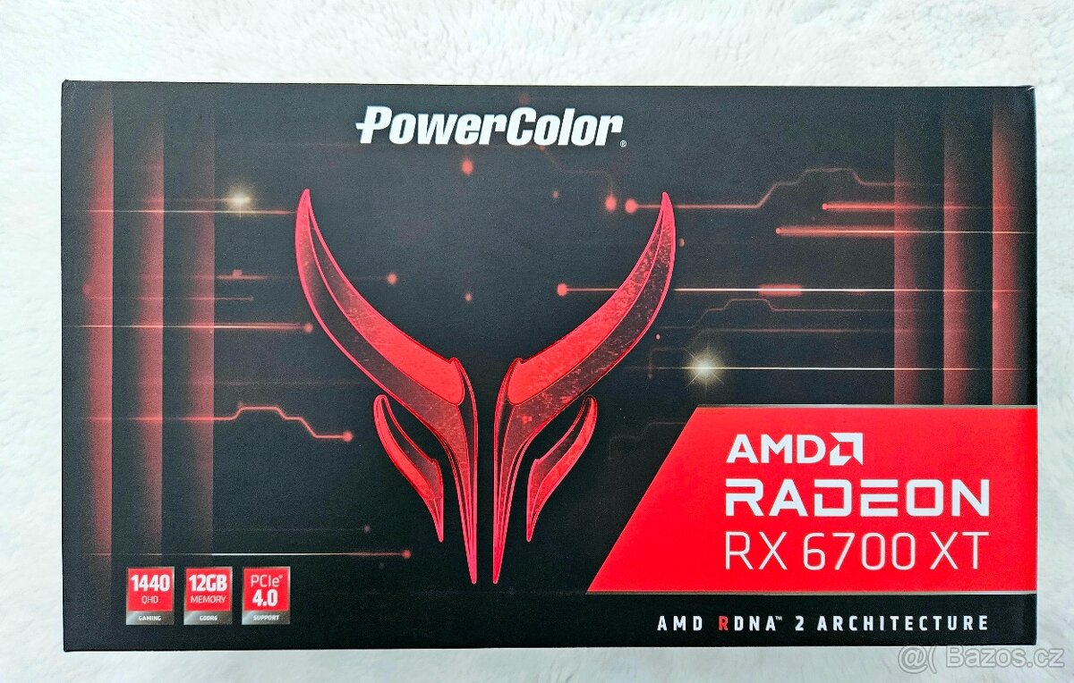 Red Devil AMD Radeon RX 6700 XT 12GB - top stav, záruka - 2