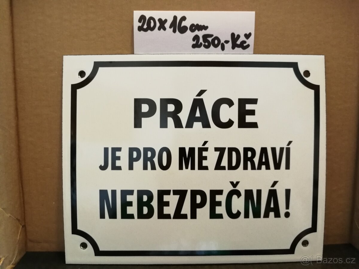 smaltovane cedule - 2