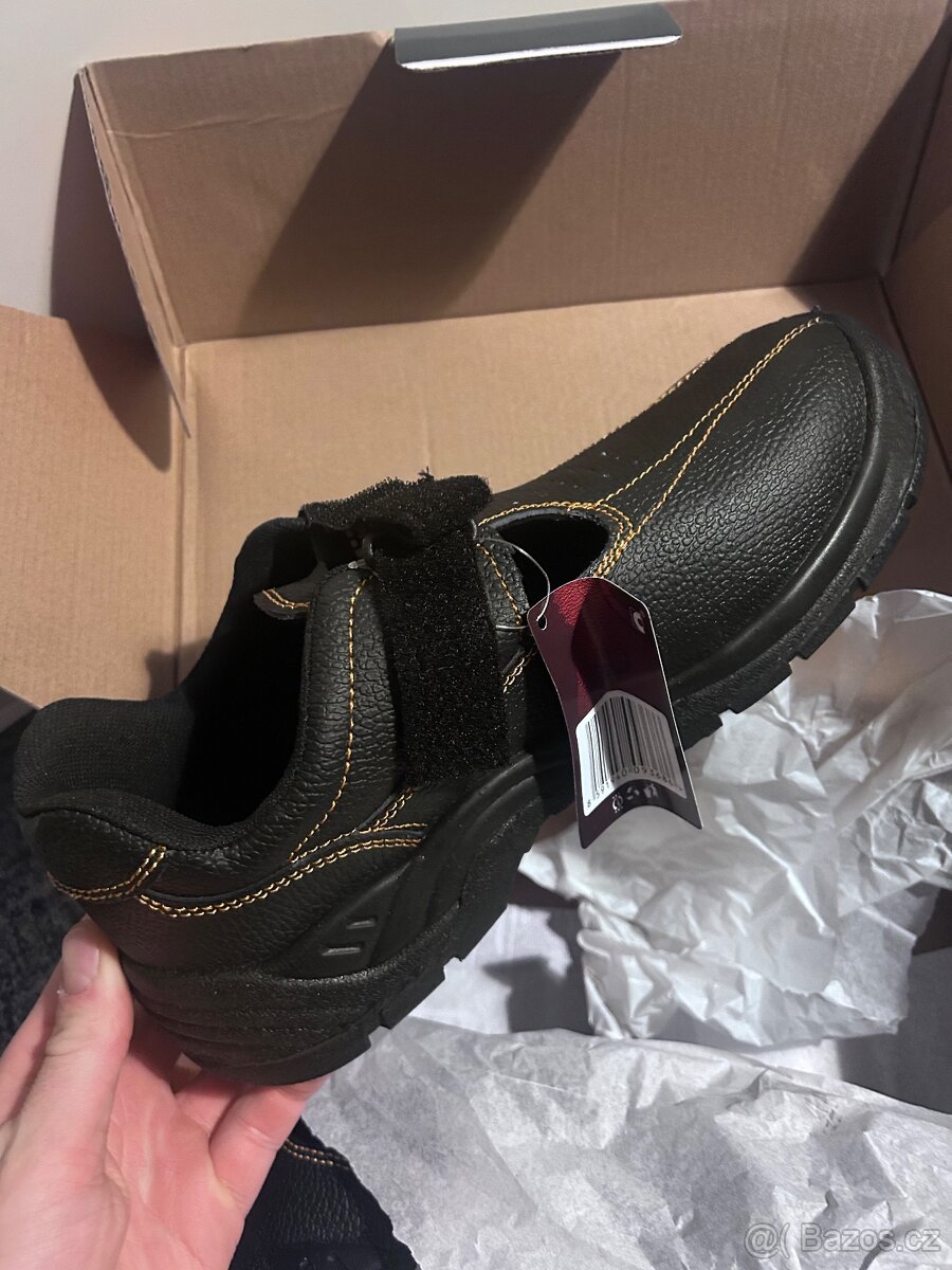 Bezpečnostní kožené sandály SLY FOXSAN SB - 2