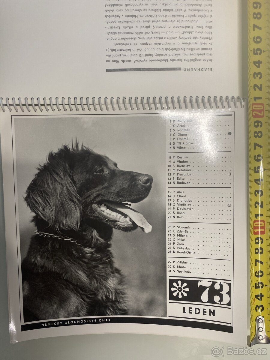 Prodám krásný kalendář z roku 1973 - 2