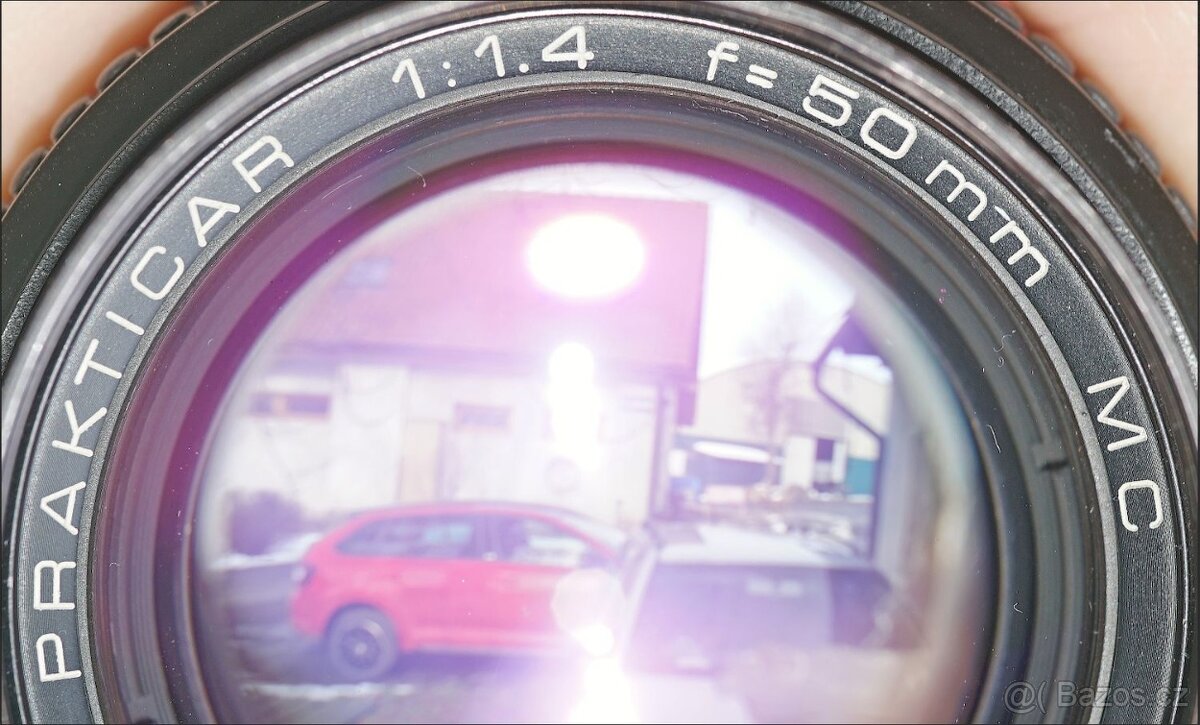 Carl Zeiss Prakticar 50/1.4 MC №18.898, bajonet Praktica B - 2