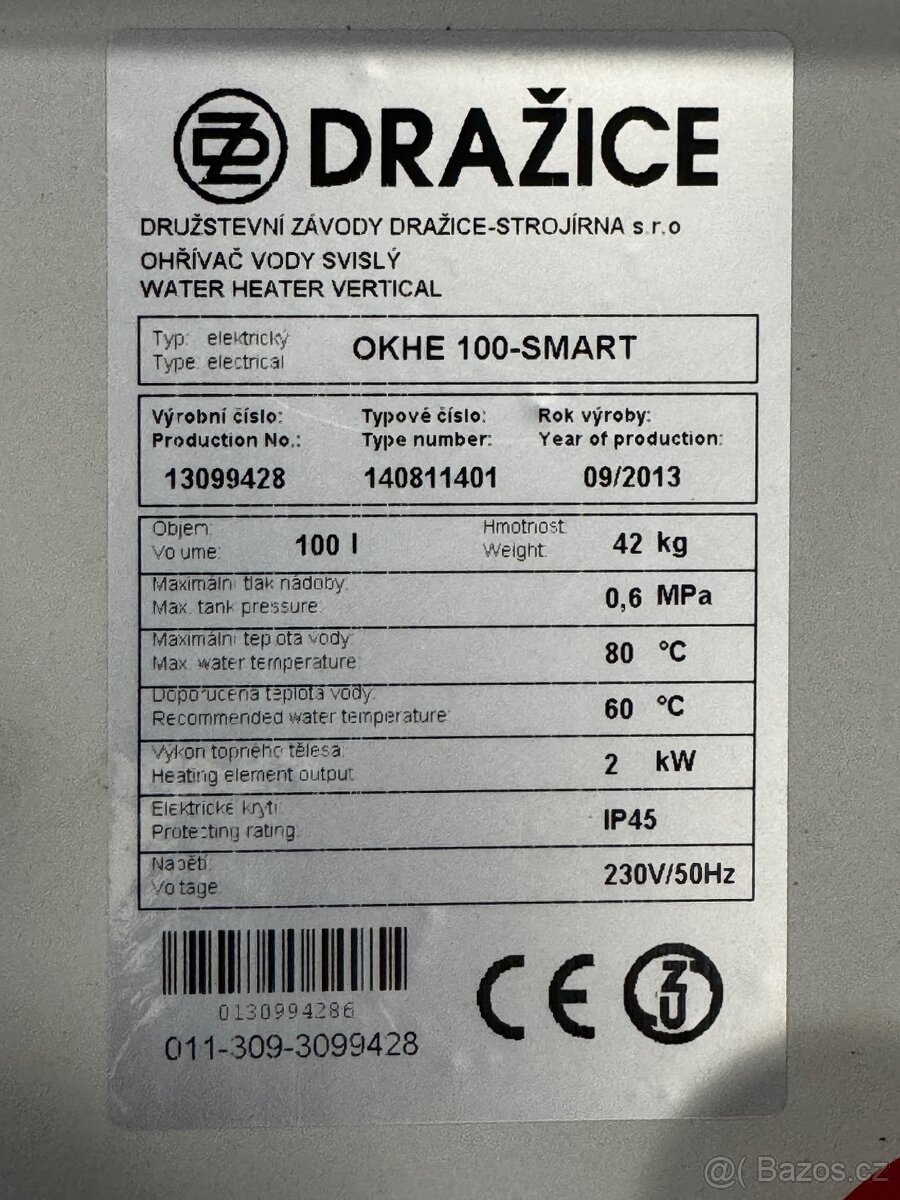 Elektroinstalace z bojleru OKHE 100-SMART - 2