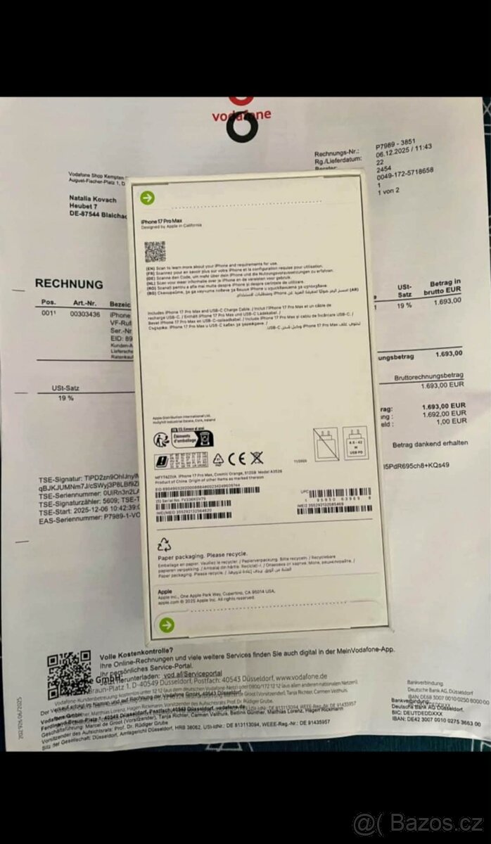 APPLE iPhone 17 Pro 256GB COSMIC ORANGE - 2