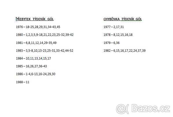 Časopis Stadion-Štart- Gól tydeník -Kopana-hokej-bruslení - 2