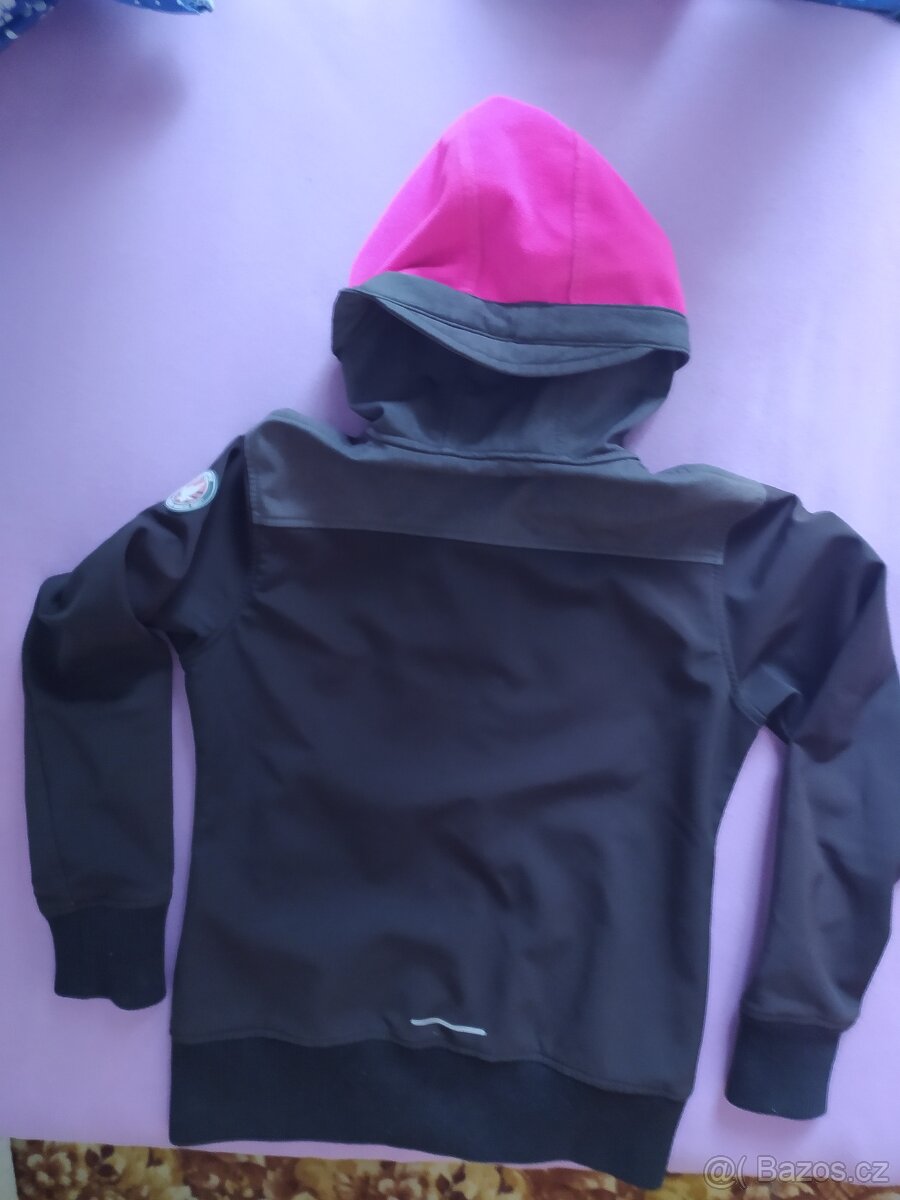 Softschellová bunda na 8-9 let - 2