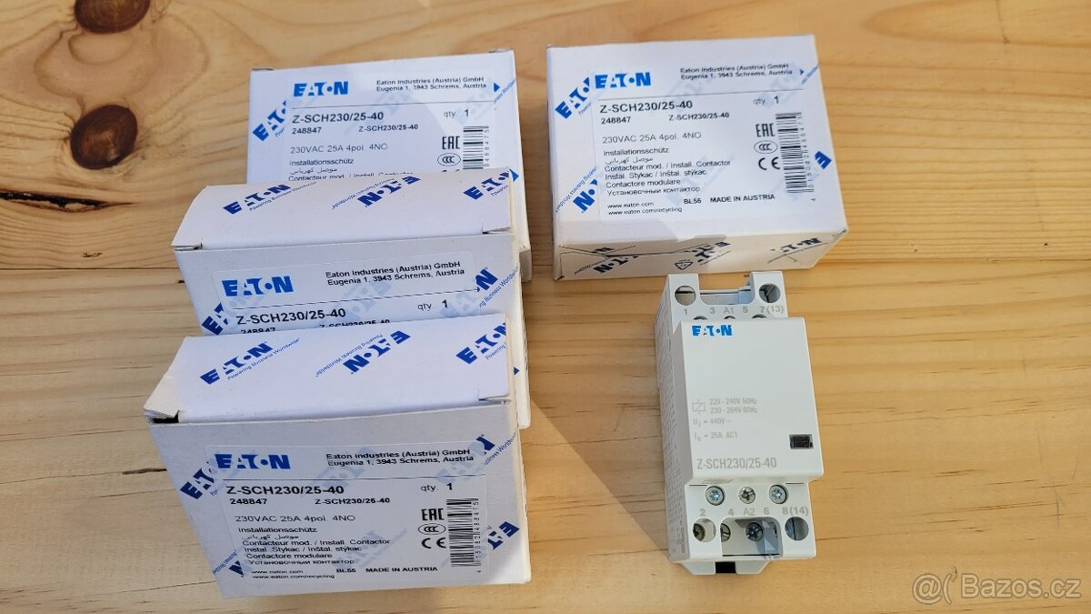 EATON Instalační stykač, 230V~, 25A, 4zap. - 2